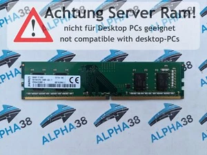 Kingston 4 GB DDR4-2400 PC4-19200T-E HP24D4U7S1MBP-4 1Rx16 1.2 V Server RAM - Picture 1 of 1
