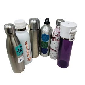 6 Pcs Assorted Water Bottles Outdoor Hydration Flasks, Swell Dignity Health - Picture 1 of 8