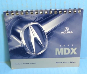 03 2003 Acura MDX owners manual quick start guide - Picture 1 of 1