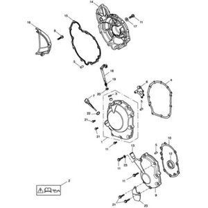 Cubierta de embrague Triumph Daytona 600&650 y Speed Four VIN 210262 y superior - T1261003 - Imagen 1 de 1