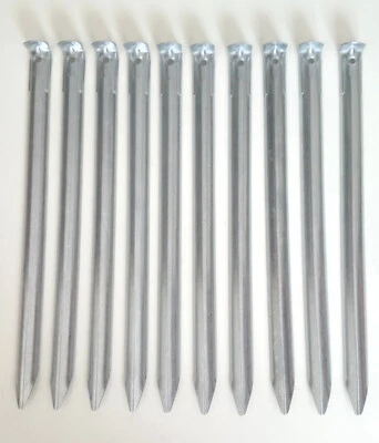 20x Zelt Heringe 30 cm Zeltnagel Erdnagel Hering aus verzinkten Stahl Zeltpflog