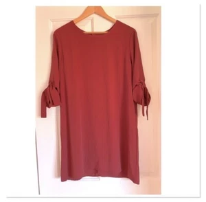 Mika And Gala Tie Sleeve Shift Dress 10 - Picture 1 of 4