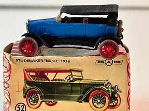 Anguplas 1:86 Scale 1916 Studebaker Big Six Touring Car with Box, Blue - Picture 1 of 12