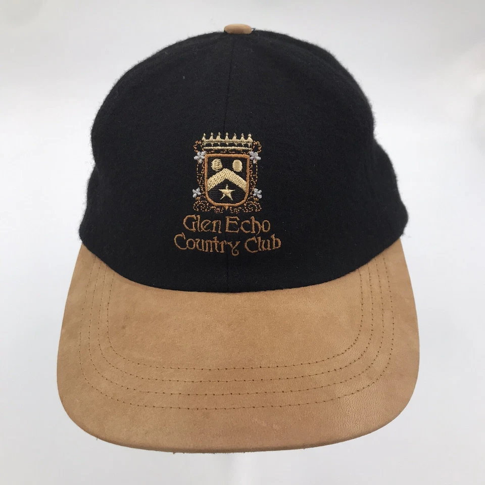 Vintage Glen Echo Country Club Baseball Cap Retro St Louis Suede Adjustable Hat - Image 1 of 4