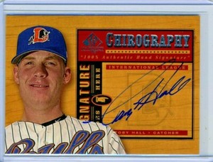 Toby Hall 2000 UD Chirography SP Top Prospects  Authentic Autograph Auto