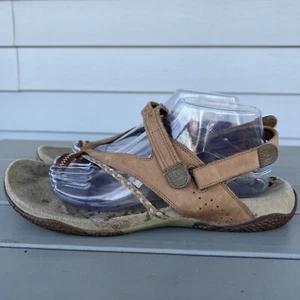 Merrell Sandals Women’s Size 11 Siena Toe Loop Adjustable Strap Light Brown - Picture 1 of 8