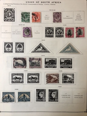 Lot of Vintage Stamps From South Africa Cover
