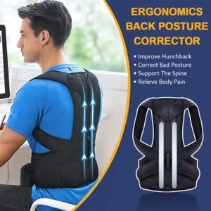 Clavicle Brace Support Belt Adjustable Posture Corrector for Back Shoulder US - Picture 1 of 25