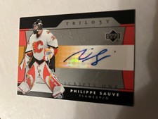 🏒2005-06 UPPER DECK Trilogy Scripts One Autograph Philippe Sauve #SFS-PS AUTO🏒