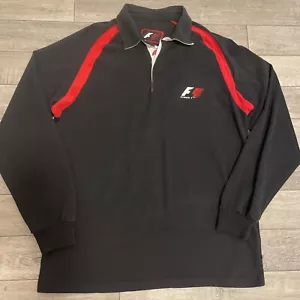 Maglia Formula 1 Vintage Uomo Taglia L Manica Lunga Stile Rugby Camicia Cotone - Foto 1 di 11