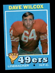 1971 Topps #189 Dave Wilcox quasi nuovo - Foto 1 di 2