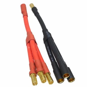HXT 5.5mm Bullet ESC 1 to 3 1M3F & 1F3M 10awg 4" Parallel wire RC Battery motor - Picture 1 of 4