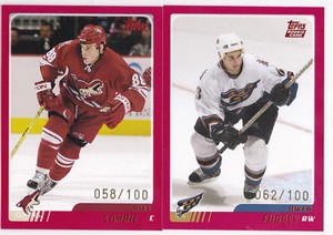 03-04 Topps Traded Owen Fussey /100 Rookie Red Parallel Capitals 2003