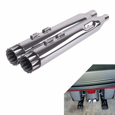 SHARKROAD Exhaust 4 英寸一脚蹬消声器 适用于 Harley Touring 2017-UP Road Gilde CVO — 第 1/4 张图片