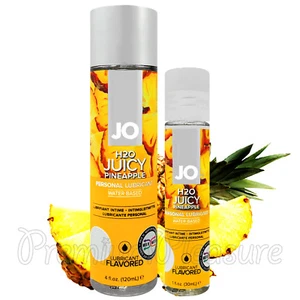 System JO Juicy Pineapple lubricant Water based lube Flavored glide x 30 120 ml - Picture 1 of 3