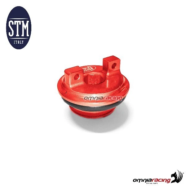 Bouchon STM remplissage d'huile moteur M25x1,5mm rouge MV Agusta - Photo 1/1