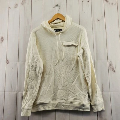 Helly Hanson Hoodie Womens Large Ivory Long Sleeve Drawstring Pullover - Image 1 of 4