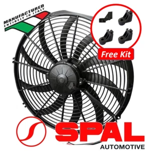 NEW EF3657 ITALIA Spal 14 inch Puller Fan 12v (VA08-AP71/LL-53A) + Mount Kit - Picture 1 of 5