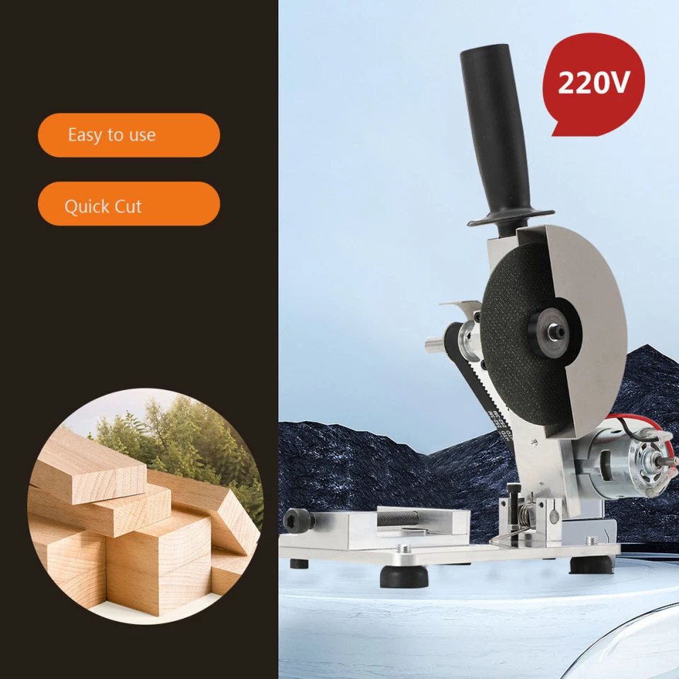 5" Portable Cut Off Saw Chop Saw Mini Table Saw For Wood Plastic Metal 220V - Image 1 of 4