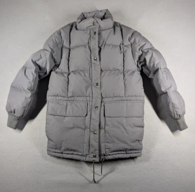 Vintage Cabelas Jacket Womens Small Grey Waterfowl Down Puffer Coat Outdoor - Image 1 of 4