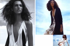 2008 Chloe moda Craig McDean Ali Stephens 4 páginas anuncio de revista - Imagen 1 de 2