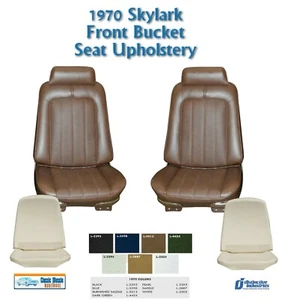 1970 Skylark Custom/GS Bucket Seat Upholstery + Foam in Your Choice of Color - Foto 1 di 10