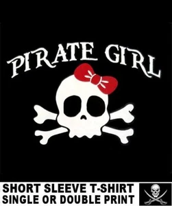 PIRATE LIFE FOR ME KARIBISCHER SCHÄDEL GEKREUZTE KNOCHEN SCHWERTER PIRATENMÄDCHEN T-SHIRT XT10 - Bild 1 von 12