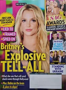BRITNEY SPEARS March 2022 PEOPLE Magazine TOM BRADY & GISELE BUNDCHEN - Picture 1 of 1