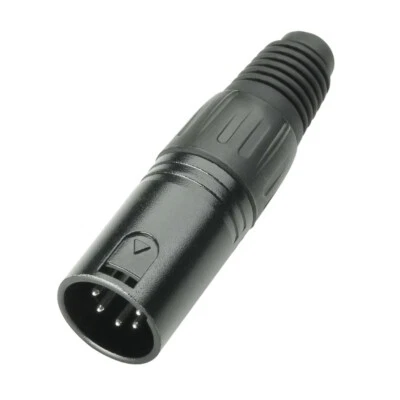 Adam Hall Connectors 7886 XLR Stecker male 5-Pol schwarz
