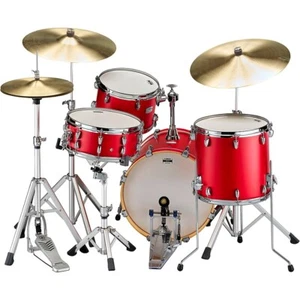 Yamaha Tour Custom Maple 3-Piece Shell Pack w/18" Bass Drum Candy Apple Satin - Picture 1 of 2