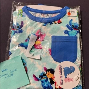 Ceddy & Ria stitch pocket tee and short set 18-24 months. Bamboo - Picture 1 of 2