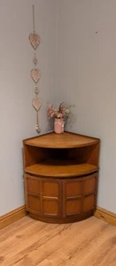 Retro Mid Century Nathan Corner Unit Cabinet Cupboard Sideboard Teak Vintage - Picture 1 of 7