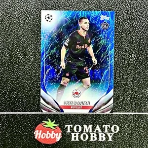 TOPPS JADE UEFA 2023-24 OSCAR GLOUKH RC/175 REFRACTOR AZUL SALZBURGO - Imagen 1 de 2