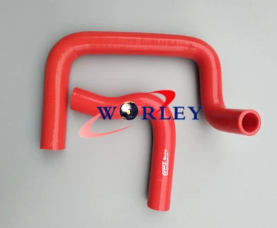Silicone Radiator Hose KIT FOR Datsun 1200 1000 120Y B210 UTE RED - Image 1 of 4