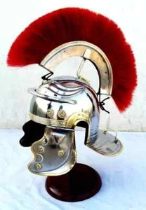 Armor centurion roman Medieval Helmet with Plume Red Color Wearable helmet - Picture 1 of 5