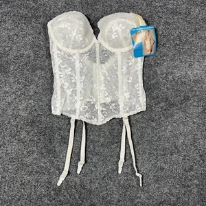 Carnival Brasselette 36C White The Silhouette Maker II Strapless Bra Low Back - Picture 1 of 10