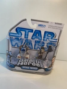 Star Wars - Galactic Heroes - R2D2 Serving Tray & Princess Leia Slave Sealed - Picture 1 of 5