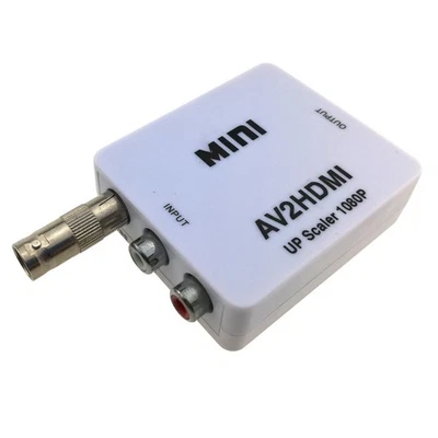 BNC AV to HDMI Converter Composite RCA CVBS Video Audio TV Box VCR 1080P Adapter - Image 1 of 4