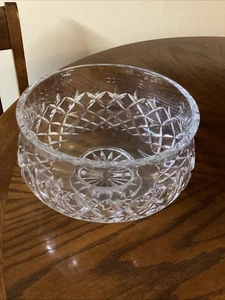 Vintage Waterford Crystal Bowl Lismore Etched Footed Bowl, 8” - Picture 1 of 9