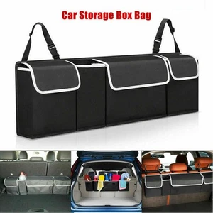 Car Organizer Trunk Oxford Interior Accessories Back Seat Storage Bag 4 Pocket - Foto 1 di 12