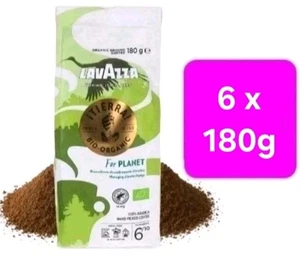 6 x Lavazza Tierra Planet GROUND Arabica Organic Coffee~Mild Fruity Light Roast - Picture 1 of 6