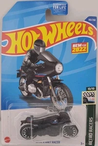Hot Wheels BMW R NineT Racer  Motorcycle 153/250 2022 Retro Racers 10/10, Black  - Picture 1 of 3