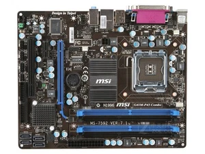 MSI G41M-P43 Combo Motherboard Intel G41 DDR2 LGA 775 Micro ATX w/ IO Shield - Picture 1 of 1