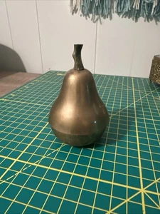 Vintage Messing Birne Schmuck Schale mit Deckel - Bild 1 von 4