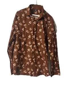 Express Herren braun schmal Buttondown Größe Large - Bild 1 von 3