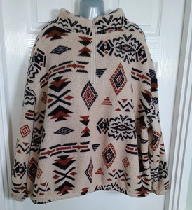 Unbranded 1/4 zip fleece Aztec design size 3XL - Picture 1 of 10