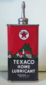 NOS Vintage Texaco Home Lubricant 4oz Lead Top Handy Oil near perfect condition - Picture 1 of 12