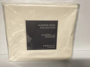 Lenzuolo con angoli in percalle egiziano grigio collezione Hudson Park, completo $130 - Foto 1 di 2