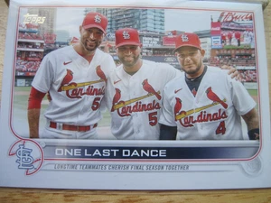 Albert Pujols/Yadier Molina/Adam Wainwright Cardinals One Last Dance! Topps 2022 - Picture 1 of 2