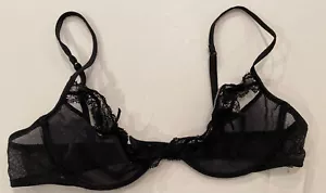 Reggiseno sottofilo LA PERLA Black Label Rete Pizzo Nuovo con etichette Taglia 3 Nuovissimo Made In Italy - Foto 1 di 8
